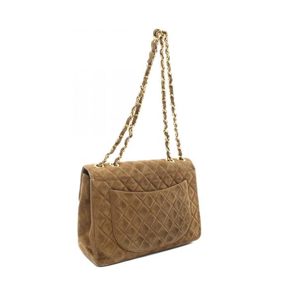 Chanel Bag Matelasse Shoulder Khaki Suede - Picture 1 of 10
